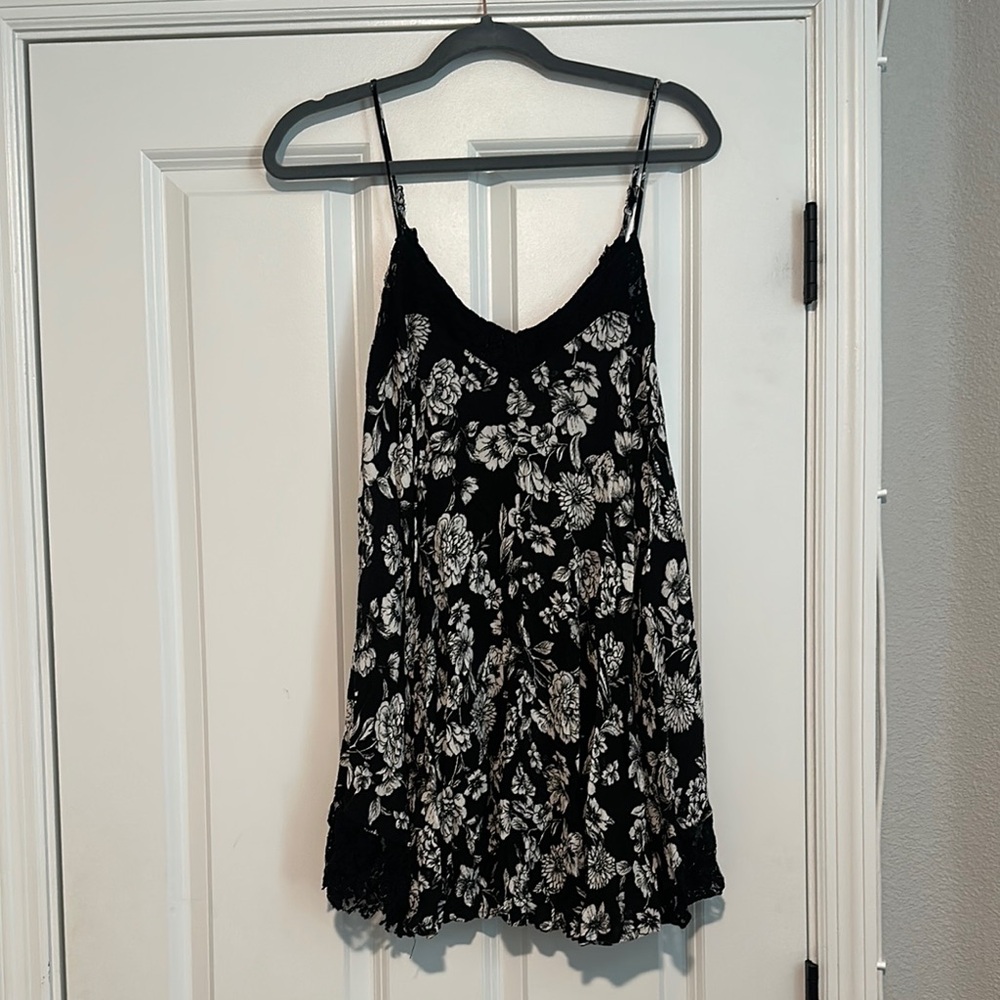 Forever 21 Floral Spaghetti Strap Mini Dress